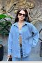 Stone Embellished Double Pocket Denim Jacket Shirt Sun499 - 4