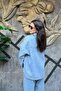Stone Embellished Double Pocket Denim Jacket Shirt Sun499 - 3