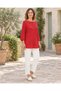 Red Color Soft Textured Mercerized Blouse
