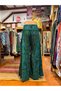 Shanti Petrol Color Mandala Patterned Wide Leg Loose Trousers - 8
