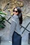 Striped Oversize Basic Knitwear Sweatshirt Sun501 - 6