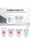 حافظة Airpods من الجيل الثالث مع قفل آمن، حافظة واقية من مادة TPU الناعمة ذات الجودة العسكرية ومقاومة للصدمات. - 3