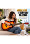 Acoustic Electric Guitar, 6-String Cutaway Guitar with Separate EQ System, Capo, Picks & Wall Hangers, Sunburst - 7