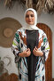 Refined Printed Abaya – Soft Cotton-Silk Blend for a Luxurious Feel - 2