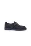 Genuine Suede Leather Belted Buckle Women's Dark Anthracite Smoked Color Daily Comfort Shoes