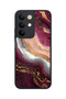 C85 5g Compatible Burgundy Marble Patterned Shockproof Case with Camera Protection
