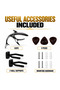 Acoustic Electric Guitar, 6-String Cutaway Guitar with Separate EQ System, Capo, Picks & Wall Hangers, Sunburst - 5