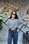 Striped Oversize Basic Knitwear Sweatshirt Sun501 - 3