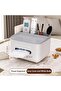 Rectangular Tissue Storage Box with Remote Control Holder - 3