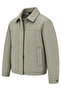 Men's Textured Jacket Classic Collar Zipper Snap Pocket Coat&Jacket - 3