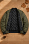 College Collar Quilted Lined Seasonal Bomber Jacket