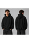 Dompuleri Fashion Unprinted Unisex Oversize Hooded Sweatshirt Hoodie - 2