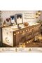 Ramadan Table Runner, Eid Mubarak Decorative Polyester Tablecloth, 35x180cm (13.78x70.87inch), White - 7