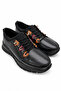 Black 100% Genuine Leather Women's Casual Shoes |   Rubber Sole Full Mold |   Stretchable Smart Laces Full Orthopedic |   Modern Casual Women's Shoe Model for Comfortable Daily Use - 2