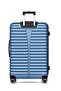 Destiny Set of 3 Luggage | Hardside Soft Handle Trolley with TSA Lock |360° 4 Wheeler| Cabin-20 Inch, Medium- 24 Inch, Large-28 Inch| Blue - 3