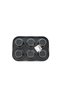 6-Compartment Metal - Black Flat Muffin - Cake Mold (5690) - 2