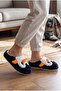 Women's Black Plush Cute Penguin Figured House Slippers - Soft Sole Women's Plush Slippers - 3