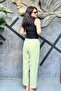 Elastic Waist, Frilled Front, Casual Shalwar Trousers Sun520 - 2