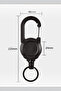 Retractable Carabiner Keychain – Multi-Key Carrying Device with Lock - 4