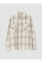 Esvab • Modern & Distinctive Standard Fit Checkered Embroidered Men's Lumberjack Shirt Jacket