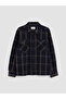 Esvab • Modern & Distinctive Standard Fit Checkered Embroidered Men's Lumberjack Shirt Jacket