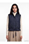 Stand Collar Quilted Women's Puffer Vest