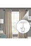 No Drill Ceiling Mount Brackets, Heavy Duty Self Adhesive Rod Holders for 1.2" Dia Poles, Adjustable - 2