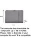 15.6 Laptop Sleeve – Water-Resistant & Slim Design, Protective Padded Case with Secure Zipp - 6