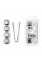 5Pcs = 4 Cubes - Masha Cube Shape Metal Ice Box Bx40