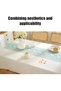 Baborech Rectangular Tablecloth Cotton Linen Table Cloth Wrinkle Resistant Kitchen Table Cover Soft Tablecloth - 7