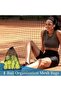 6 PCS Mesh Drawstring Bag, Black Sports Equipment Net Bag, Multipurpose Drawstring Utility P - 3