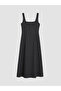 Square Neck A-Line Polka Dot Dress