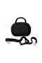 Women's Mini Shoulder and Hand Bag Set with Double Compartments, 3-Piece Set, Brown Black Cream - 2