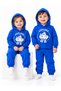 Hooded Elephant Printed Seasonal Girls and Boys Baby Kids Tracksuit Top and Bottom Set 1-4 Years - 5
