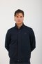 Navy Blue Men's Zippered Snap Fastener Tracksuit Set - 3