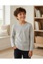 Girls Boys 3-Piece Long Sleeve Crew Neck Badi T-Shirt Black Gray White - 2