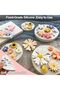 5 Pcs Grey Flower Molds, Durable Soft Daisy Design Mould, Muti-Functional Decorative Silicon - 7