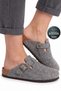 Comfortable Eva Sole Unisex Men's and Women's Home and Outdoor Daily Closed-Front Boston Sabo Felt Slippers - 4