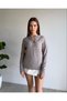 Crew Neck Button Detailed Soft Textured Long Sleeve Knitwear Sweater Aw26Kz00070 - 3