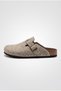 Comfort Anatomical Comfortable Eva Sole Sabo Unisex Men's Women's Boston Style Daily Outdoor and Home Felt Slippers Beige - 3