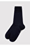 M091964 Black Printed Socket Unisex Socks Dark Blue