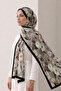 Bamboo Kraş Floral Printed Shawl 2 - 2