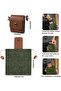 Foraging Bag Waxed Canvas Picking Pouch Foldable Belt Bag with Drawstring Outdoor Harvest for Campin - 2