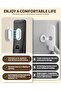 4 Pack Magnetic Remote Control Holder, Wall Mount Storage Caddy, No Drill Self Adhesive Organizer fo - 3