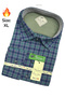 Men's Winter Flannel Shirt Relaxed Fit Single Pocket Buttoned Pockets Hidden Buttoned Collar - 2
