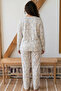 Patterned Large Size Oversized Viscose Knitted Pajama Set 26224845 - 3