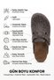 Comfortable Eva Sole Unisex Men's and Women's Home and Outdoor Daily Closed-Front Boston Sabo Felt Slippers - 7