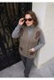 Karyağdi Rose Patterned Steel Knitted Tricot Women's Vest - 2