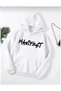 Manifest Printed Unisex Soft Textured Design Oversize 3 Thread Hoodie Sweatshirt
