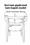Luxury Bohemian Pattern Apple Chair Cover Set - Closed Back Stain-Resistant Stretch Kitchen Chair Cover (2 Pieces) - 5